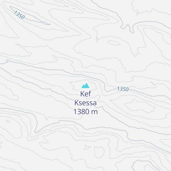 Map of Kef Ksessa