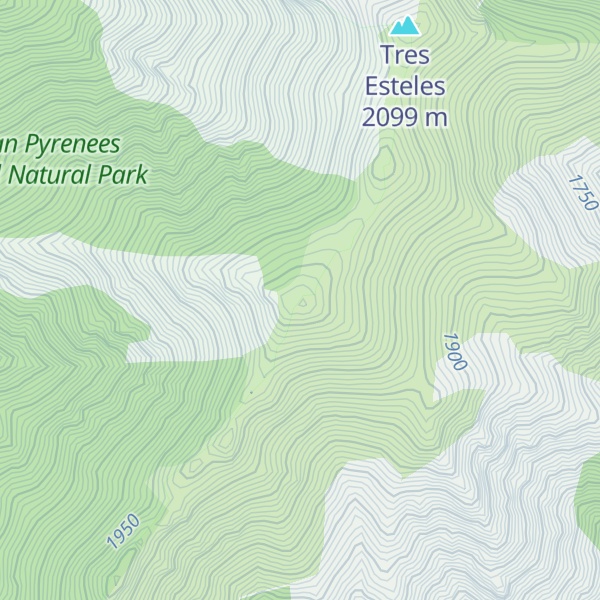 Map of Serrat de la Mente