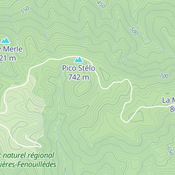 Map of Pech de la Quartière