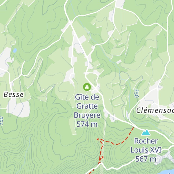 Map of Gîte de Gratte Bruyere