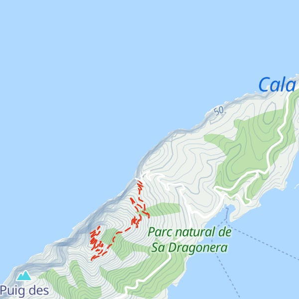 Map of Es Mes Alt