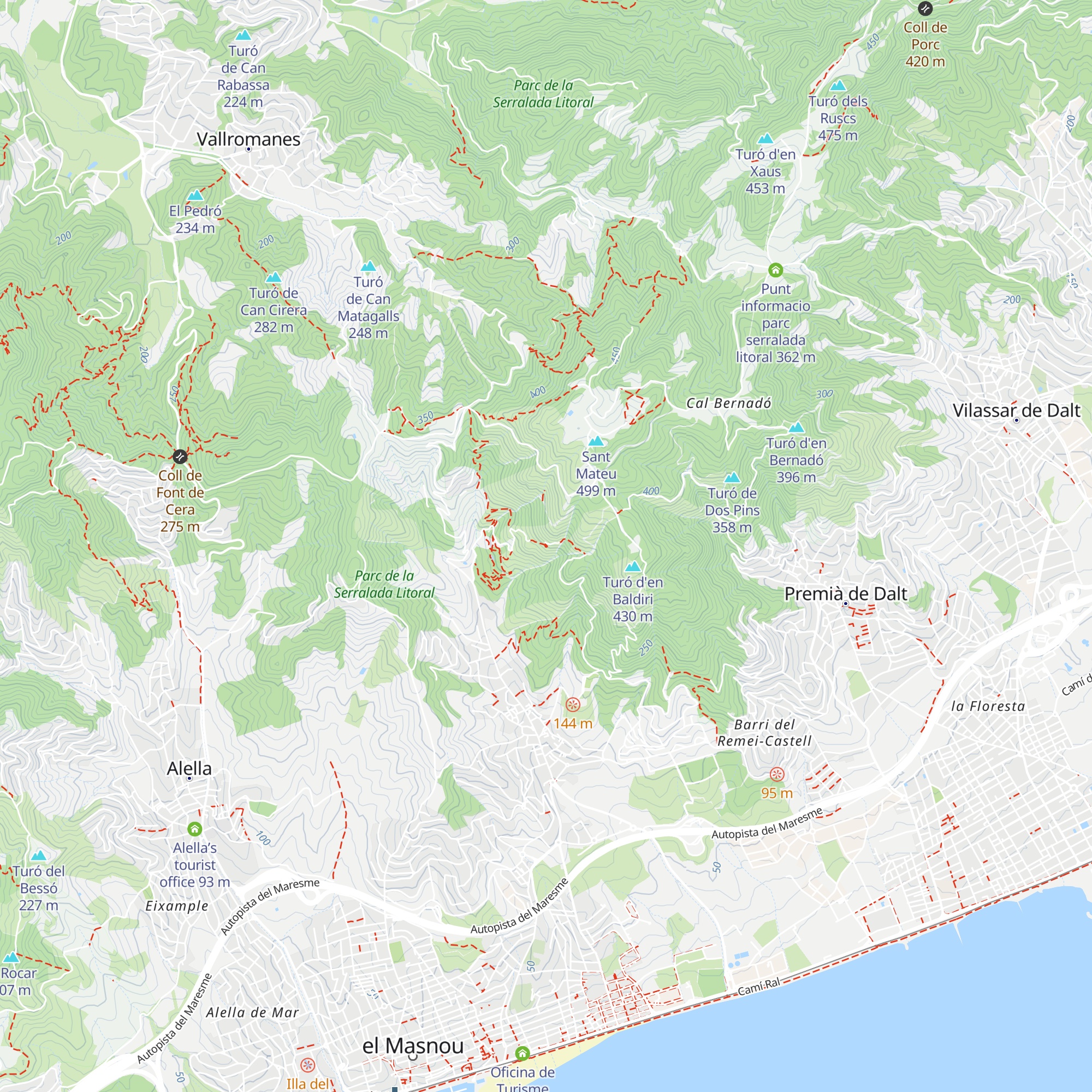 Refugi de la Ferreria map
