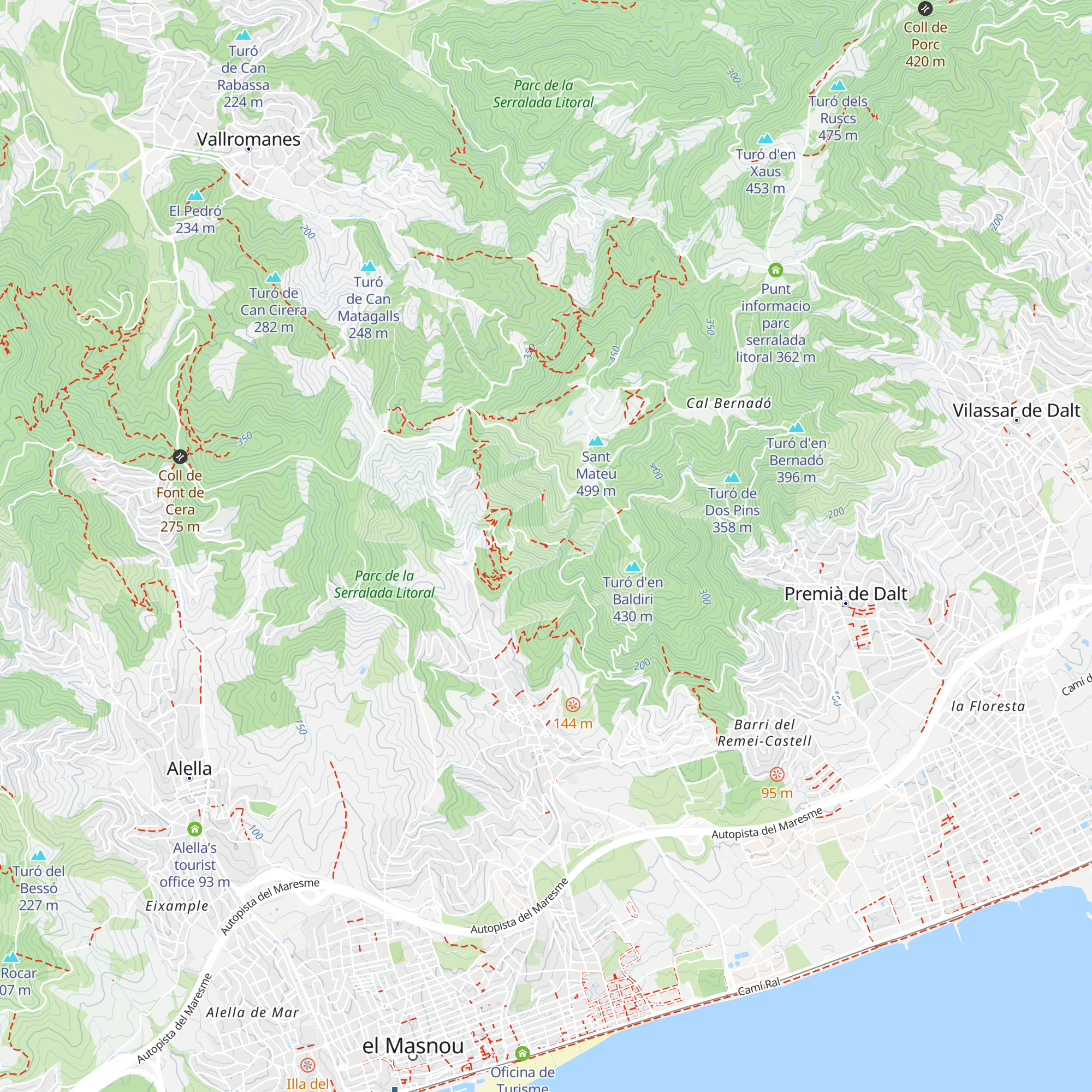 Refugi de la Ferreria map