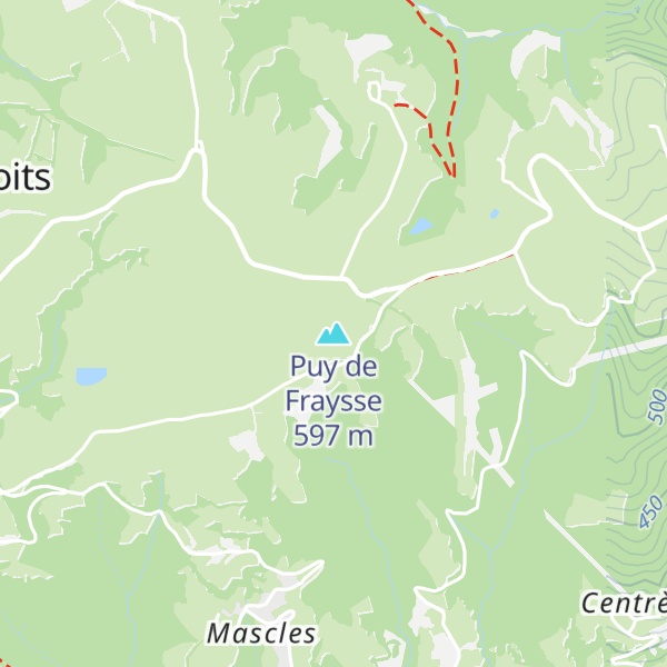 Map of Puy de Fraysse