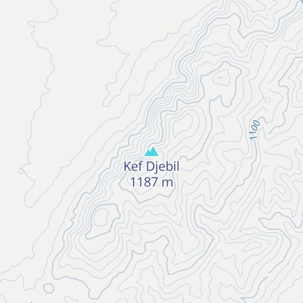 Map of Kef Djebil