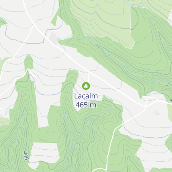 Map of Lacalm