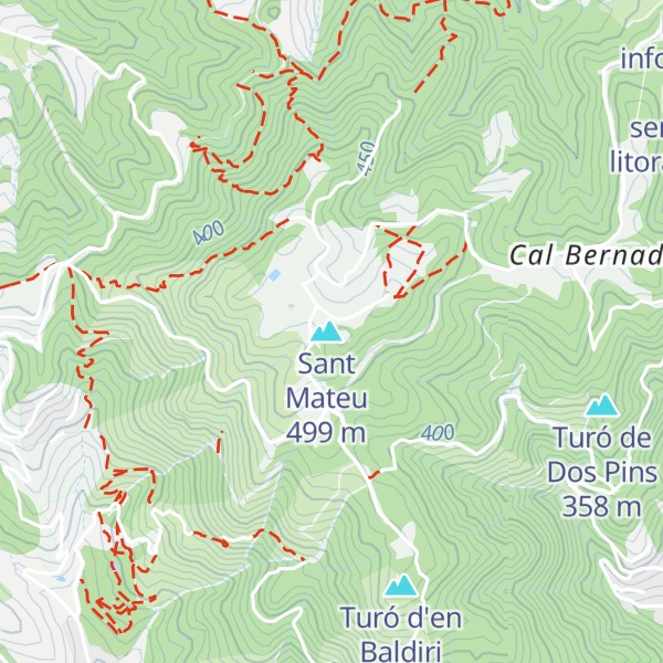Map of Turó del Bon Jesús