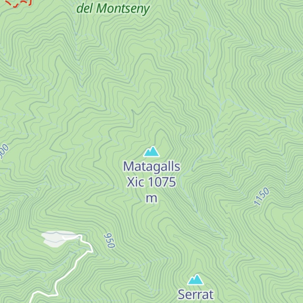 Map of Matagalls Xic