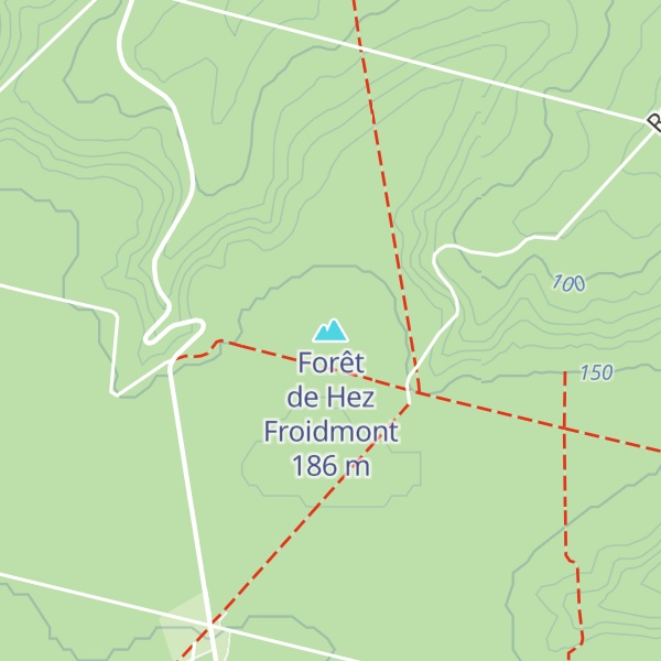 Map of Forêt de Hez Froidmont
