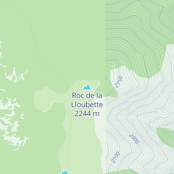 Map of Roc de la Lloubette