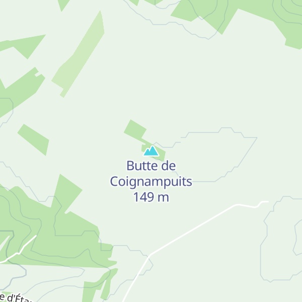 Map of Butte de Coignampuits