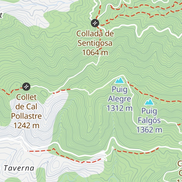 Map of Serrat d'en Roca