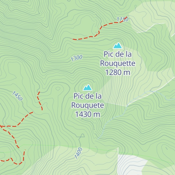 Map of Pic de la Rouquete