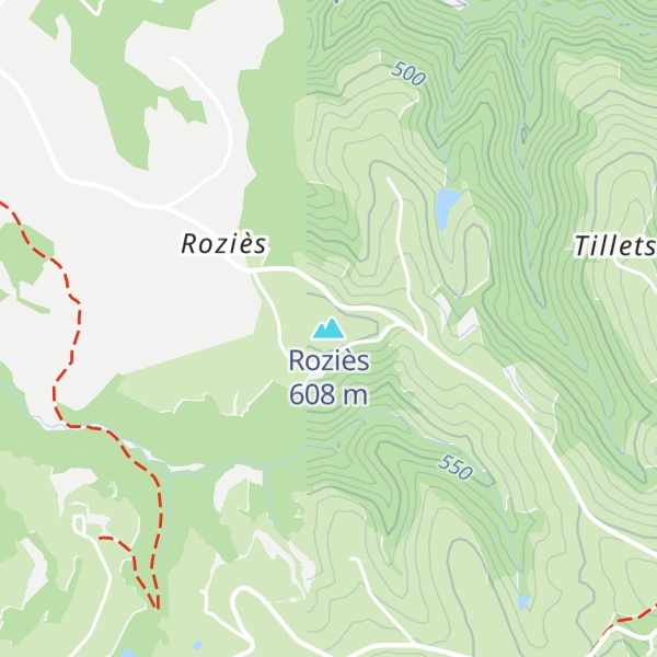 Map of Roziès