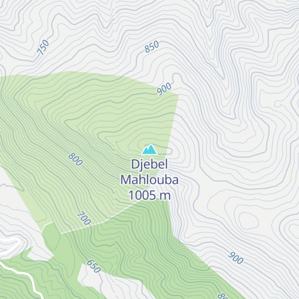 Map of Djebel Mahlouba