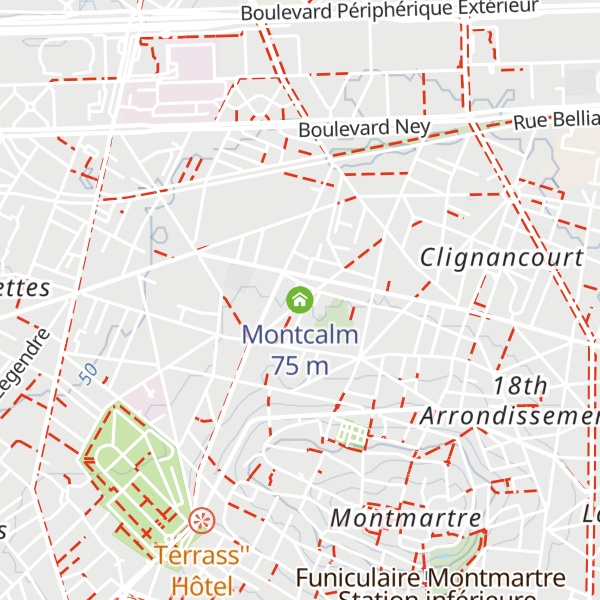 Map of Montcalm