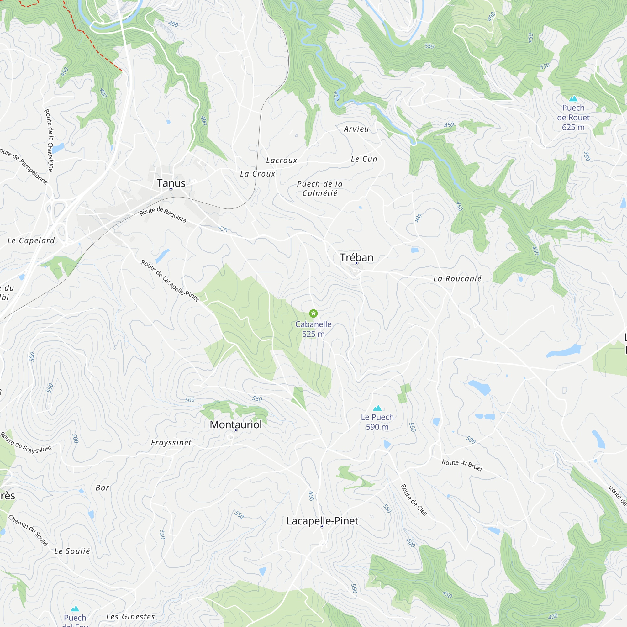 Cabanelle map