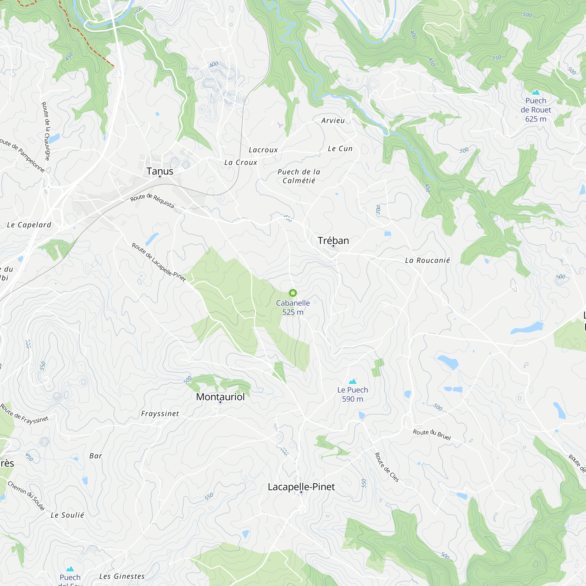 Cabanelle map