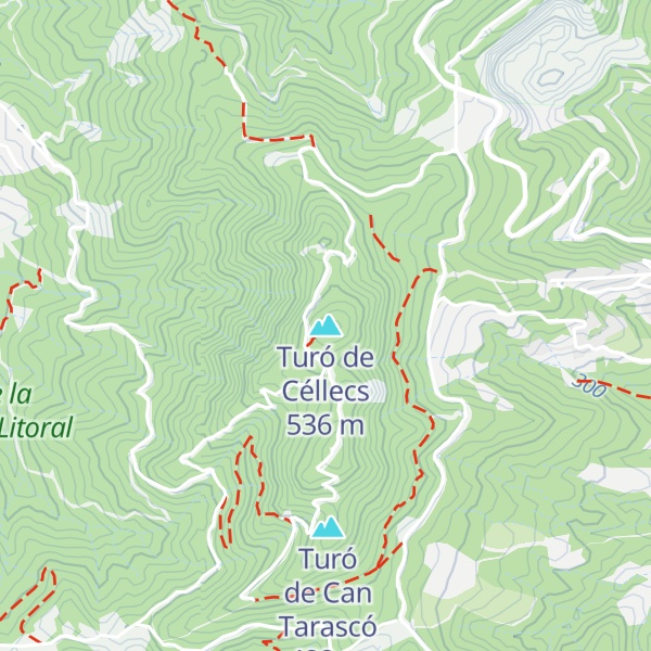Map of Turó de Céllecs
