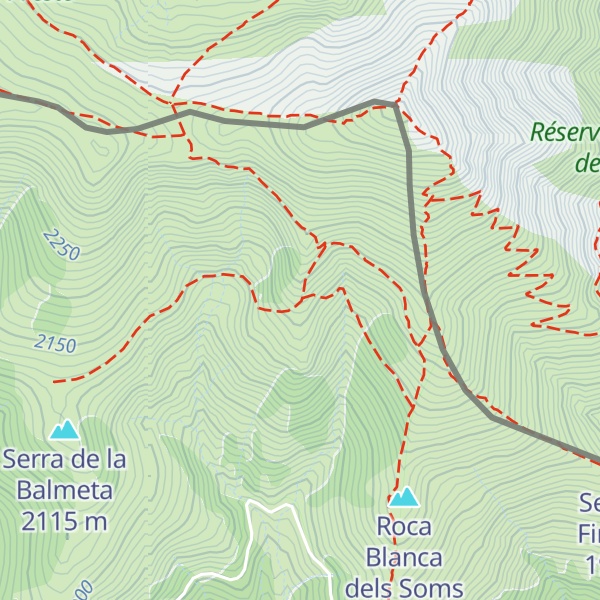 Map of Refugi Costabona