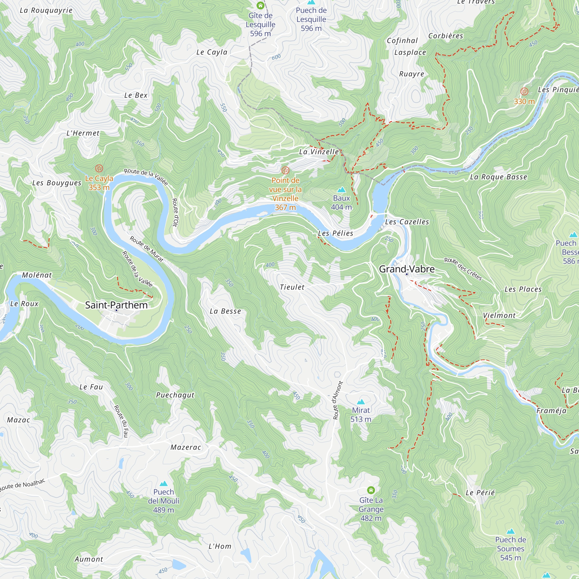 Gîte Le Saule Pleureur map