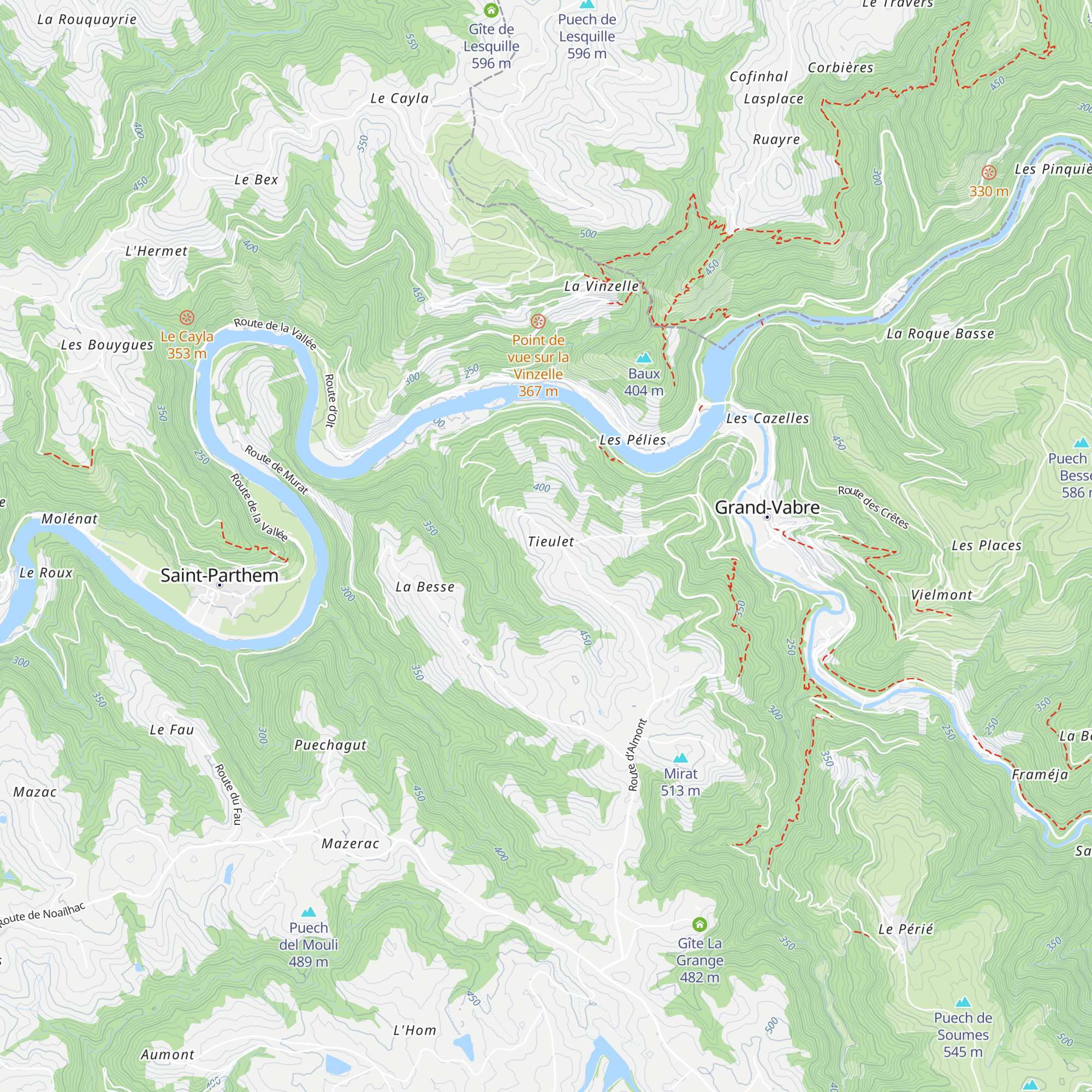 Gîte Le Saule Pleureur map