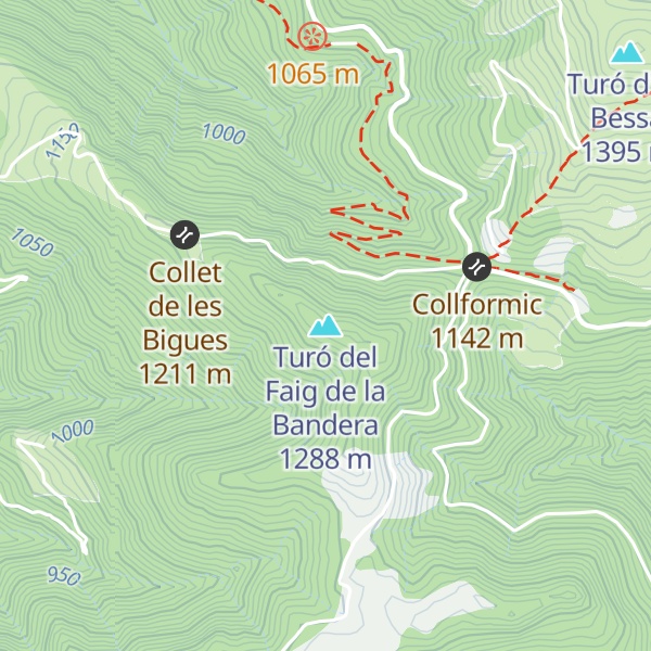 Map of Turó del Faig de la Bandera
