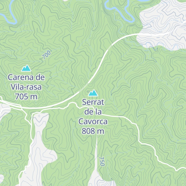 Map of Serrat de la Cavorca