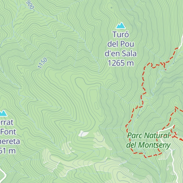 Map of Turó de l'Alzina Rodona