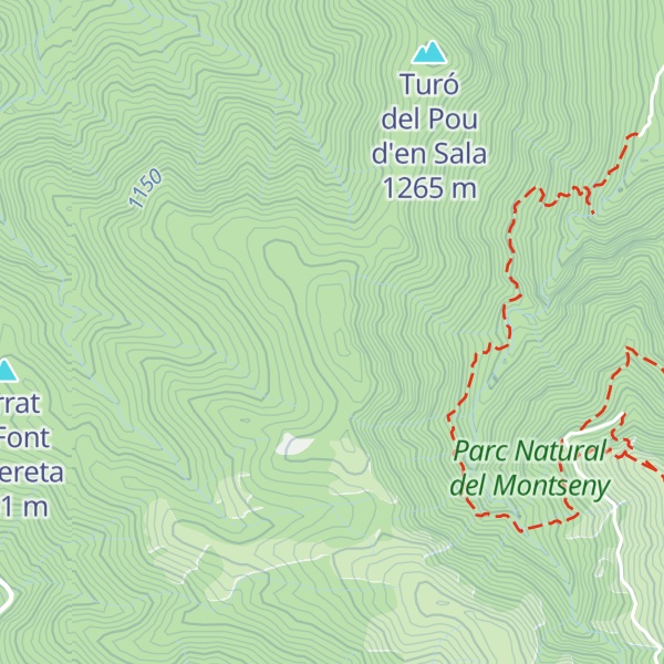 Map of Turó de les Queredes