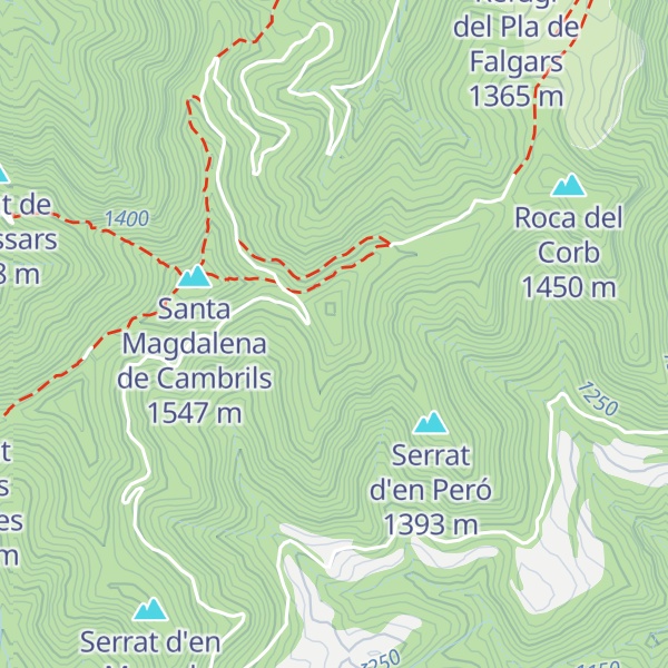 Map of Serrat dels Diners