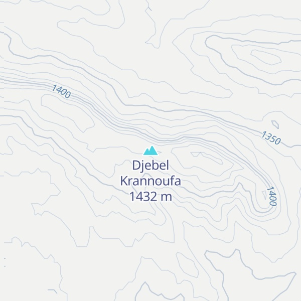 Map of Djebel Krannoufa
