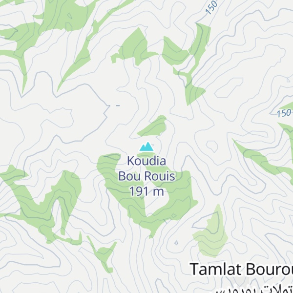 Map of Koudia Bou Rouis