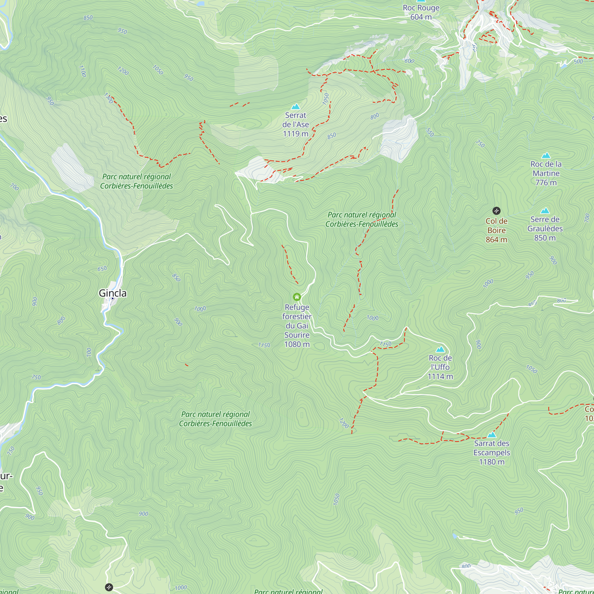 Refuge forestier du Gai Sourire map