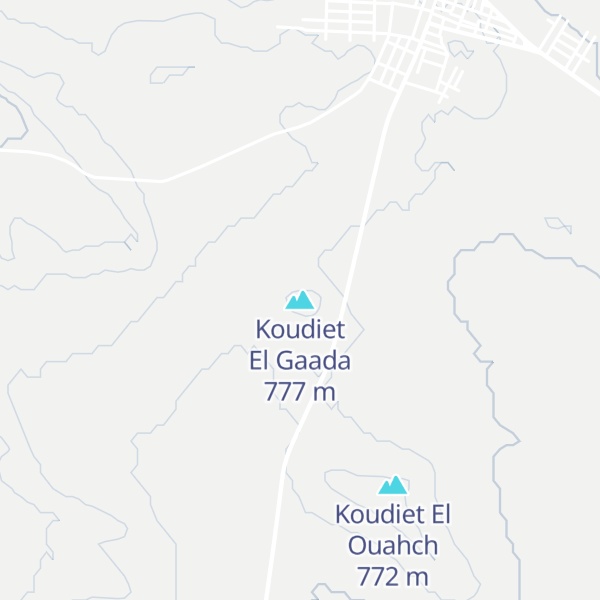 Map of Koudiet El Gaada