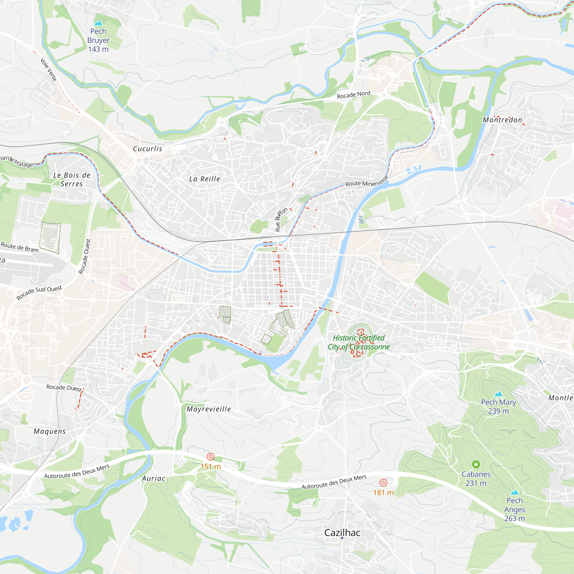 Office de Tourisme de Carcassonne map