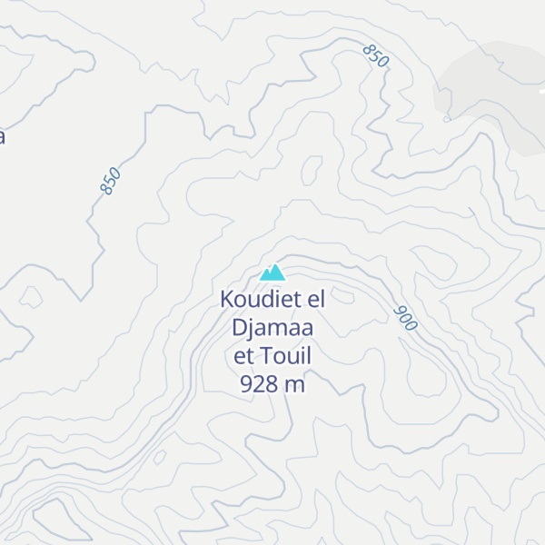 Map of Koudiet el Djamaa et Touil