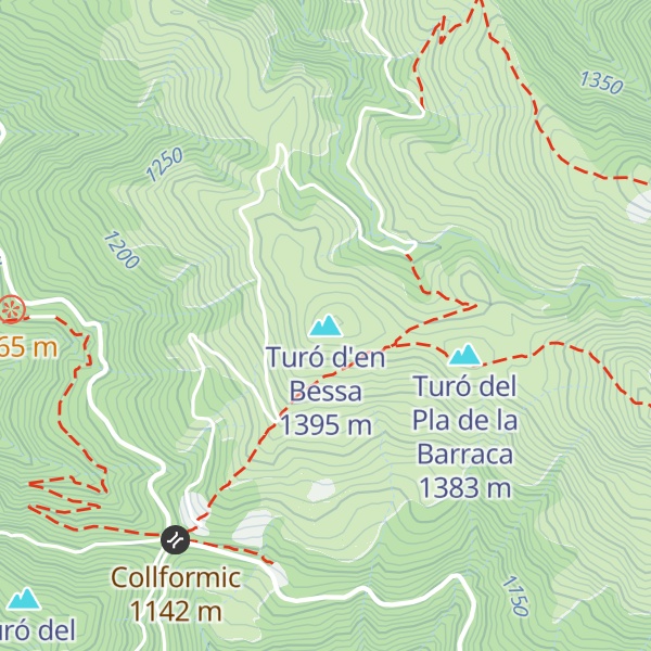 Map of Turó d'en Bessa