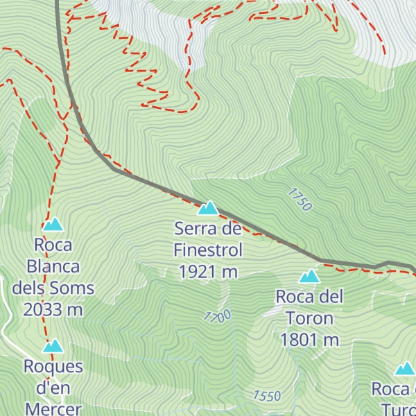 Map of Serra de Finestrol