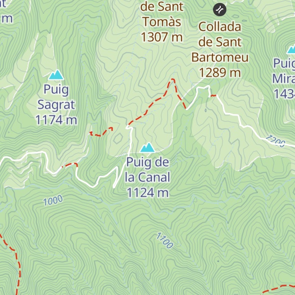Map of Puig de la Canal