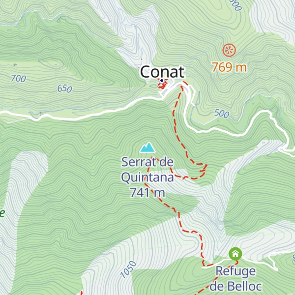 Map of Serrat de Quintana