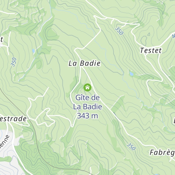 Map of Gîte de La Badie