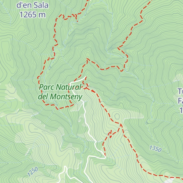 Map of Turó de Sant Miquel