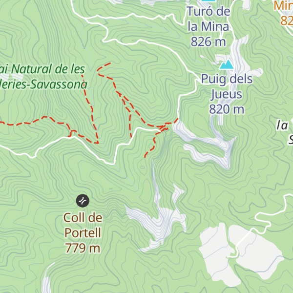 Map of Serrat del Vent