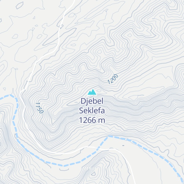 Map of Djebel Seklefa