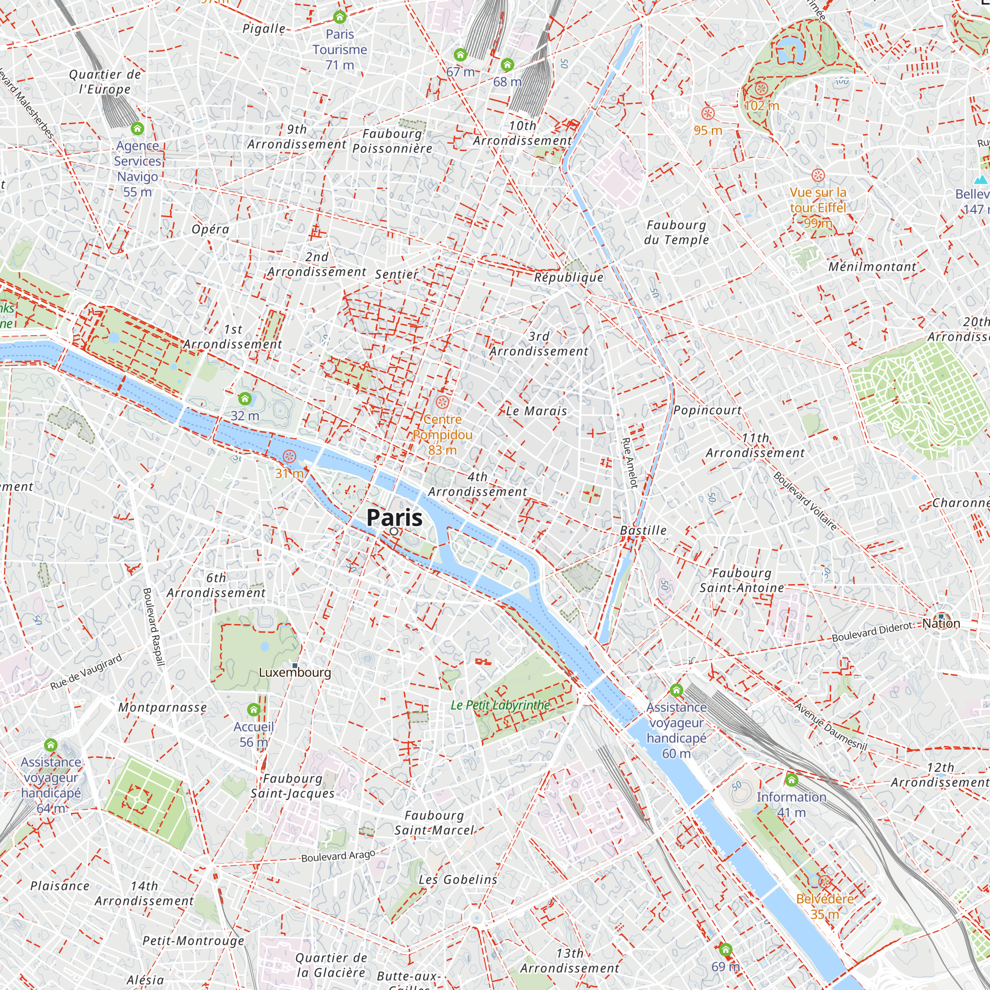 Association Paris Historique map