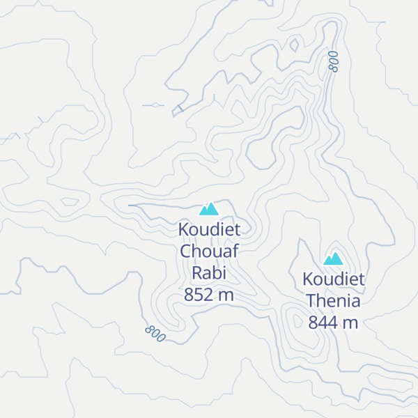 Map of Koudiet Chouaf Rabi
