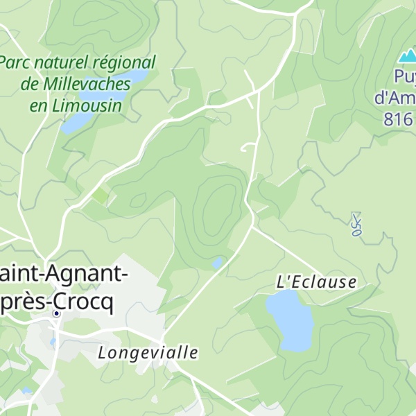Map of Puy Rocher