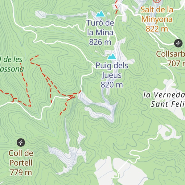 Map of Sant Llorenç del Munt