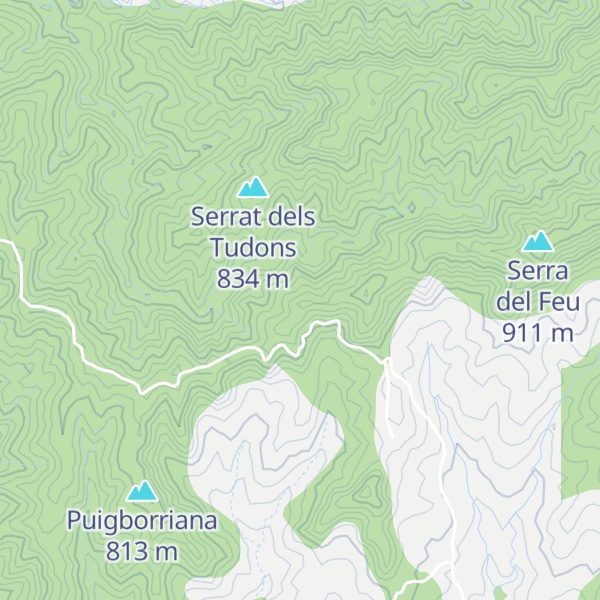 Map of Serra de la Creu